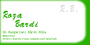 roza bardi business card