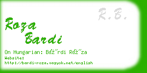 roza bardi business card